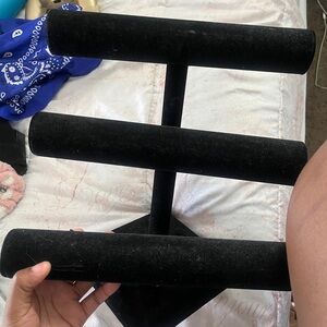Black Velvet Jewelry Display Stand